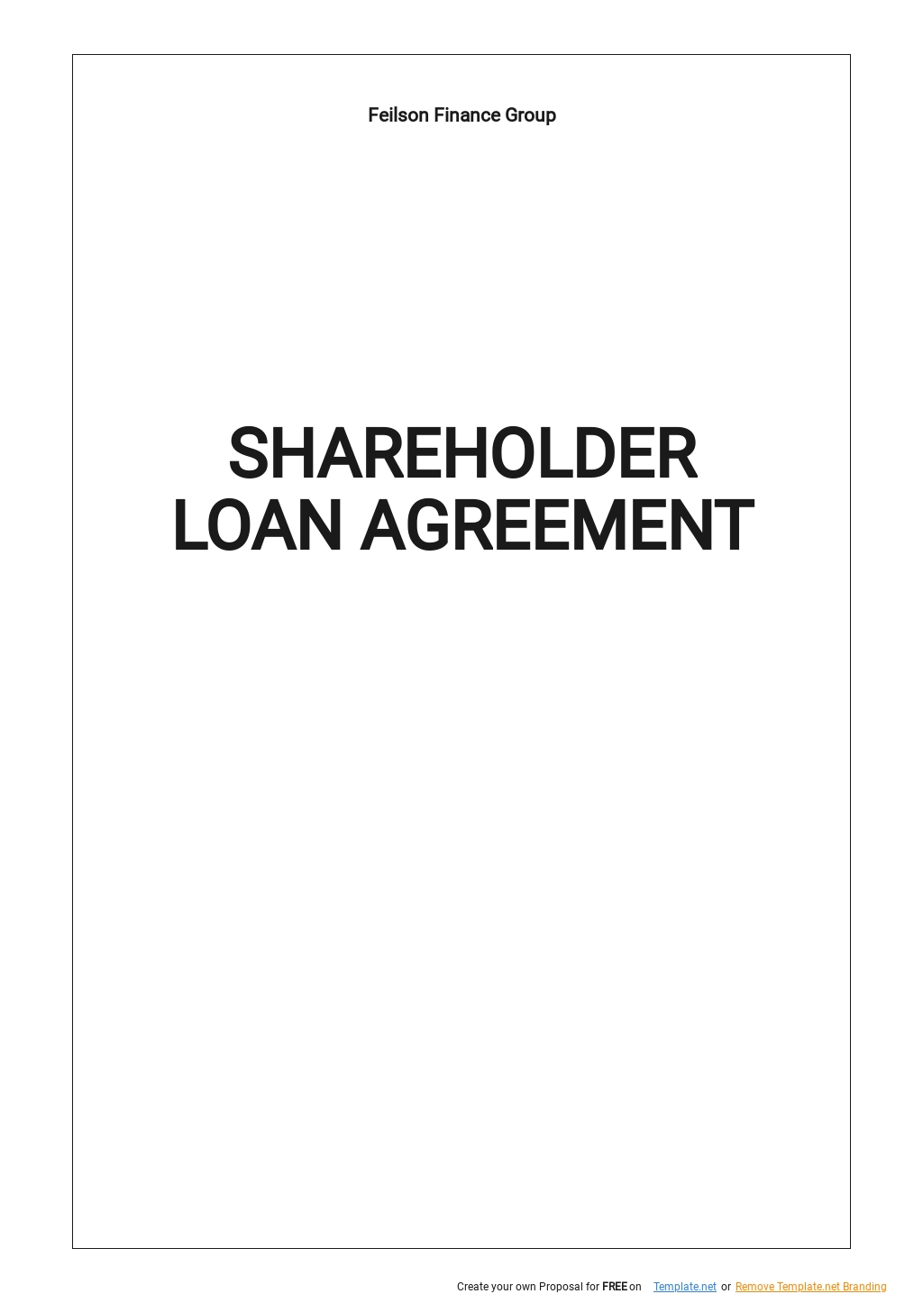 Free Simple Loan Agreement Template Google Docs, Word, Apple Pages