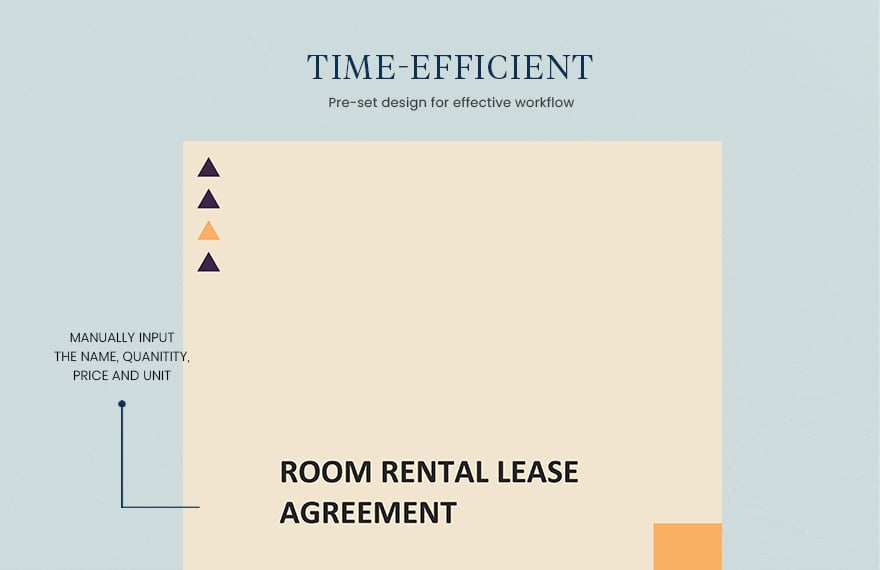 Sample Room Rental Lease Agreement Template