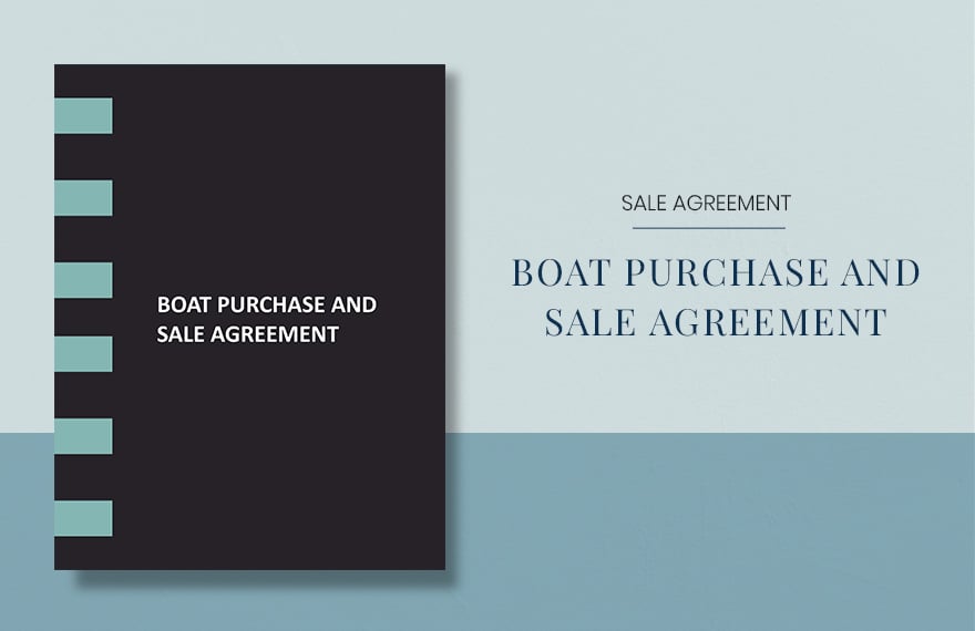 Boat Purchase And Sale Agreement Template