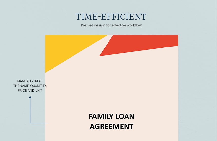 Simple Family Loan Agreement Template