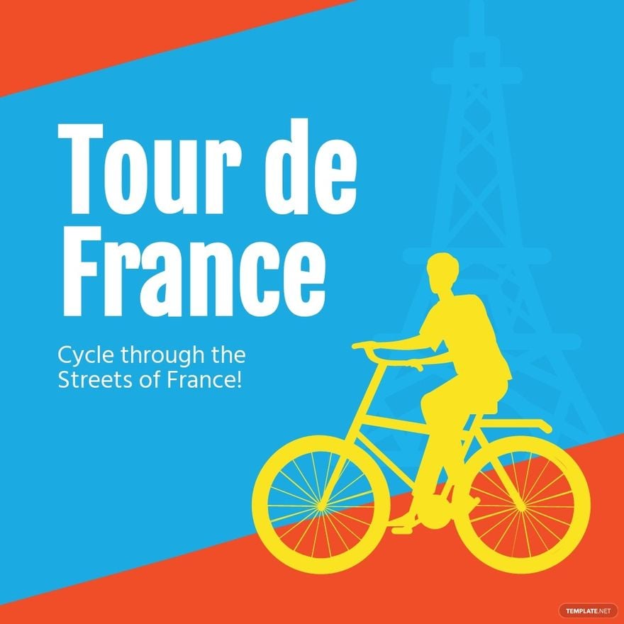 Free Tour De France Instagram Post Template
