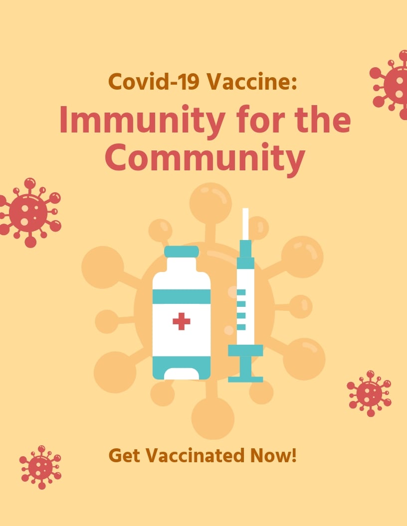 Covid 19 Vaccine Ad Flyer Template