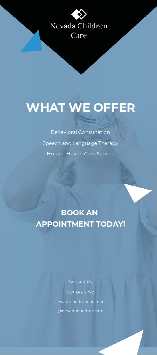 Provider Rack Card Examples Medical Disposable Rackcard Template
