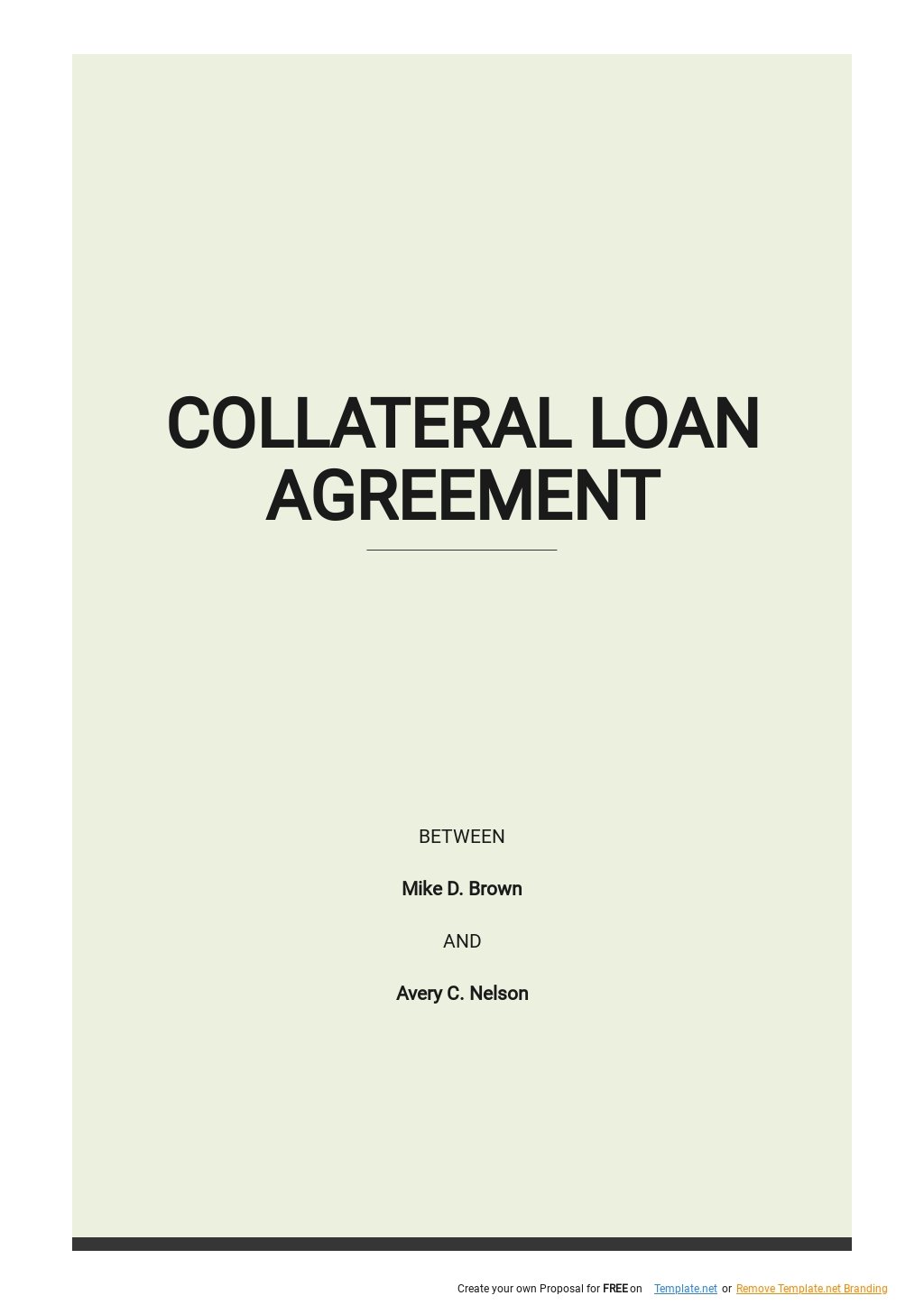Simple Collateral Loan Agreement Template.jpe