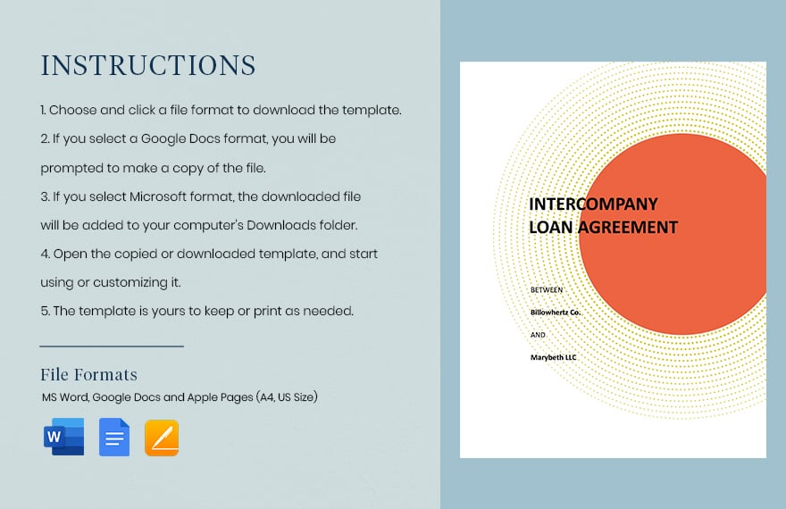 Simple Intercompany Loan Agreement Template