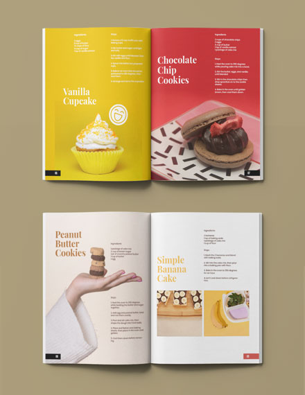 Free Modern Bakery Cookbook Template - InDesign, Word | Template.net