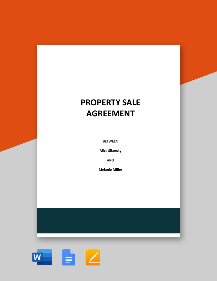 Simple Property Sale Agreement Template