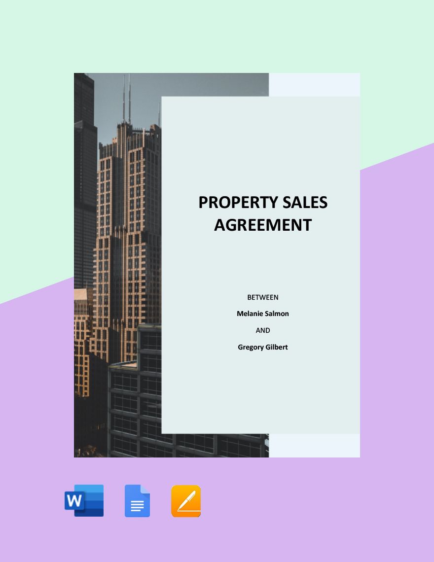 Basic Property Sales Agreement Template