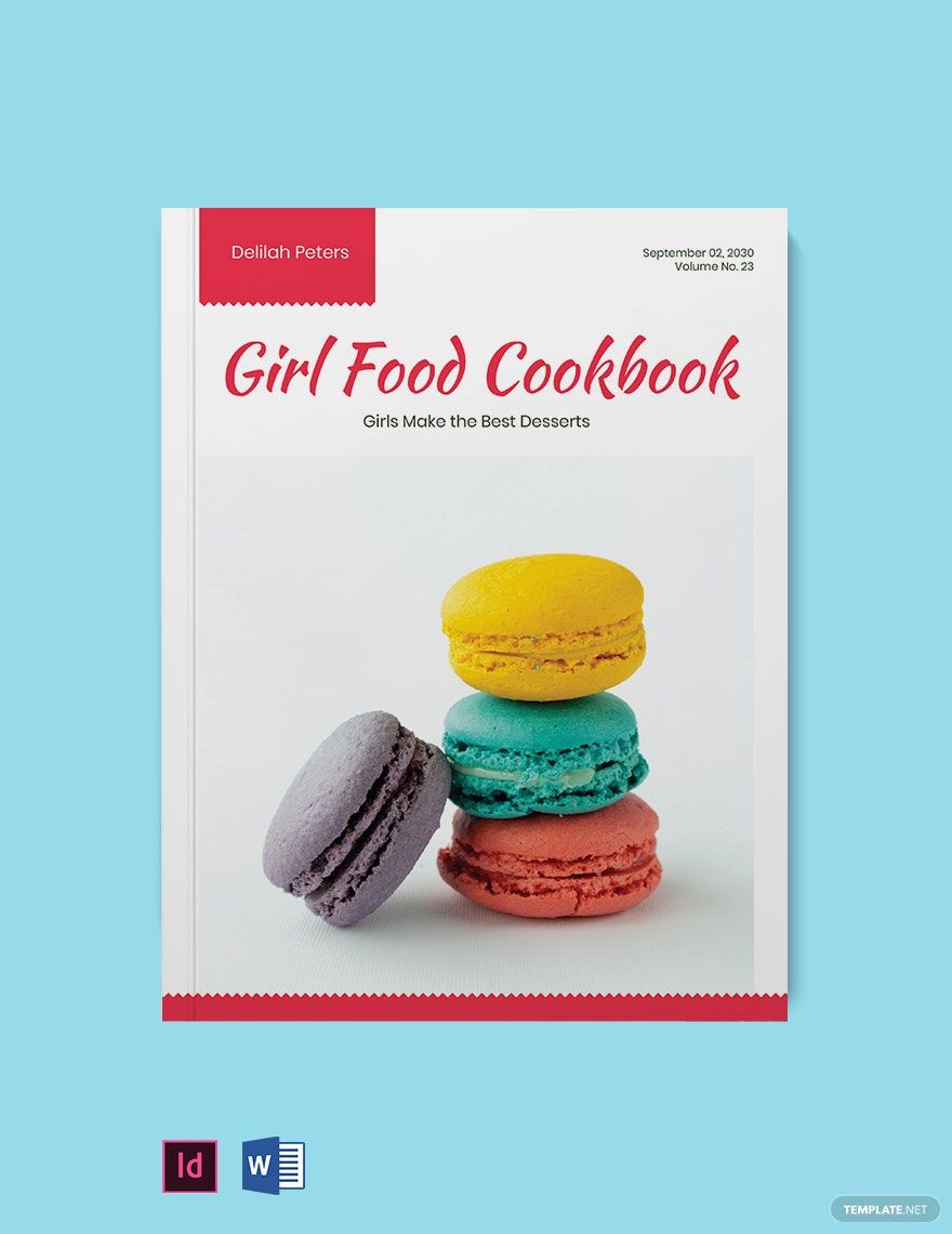 Girl Food Cookbook Template