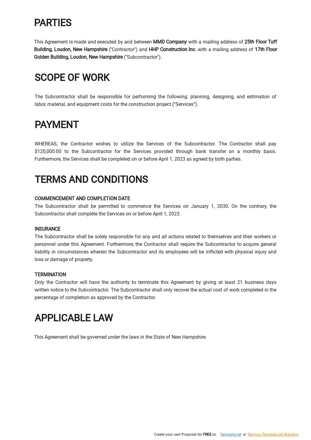 Construction Subcontractor Agreement Template 1.jpe
