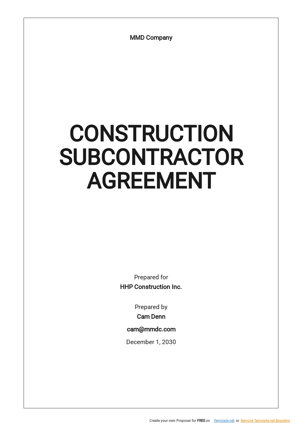 Construction Subcontractor Agreement Template.jpe