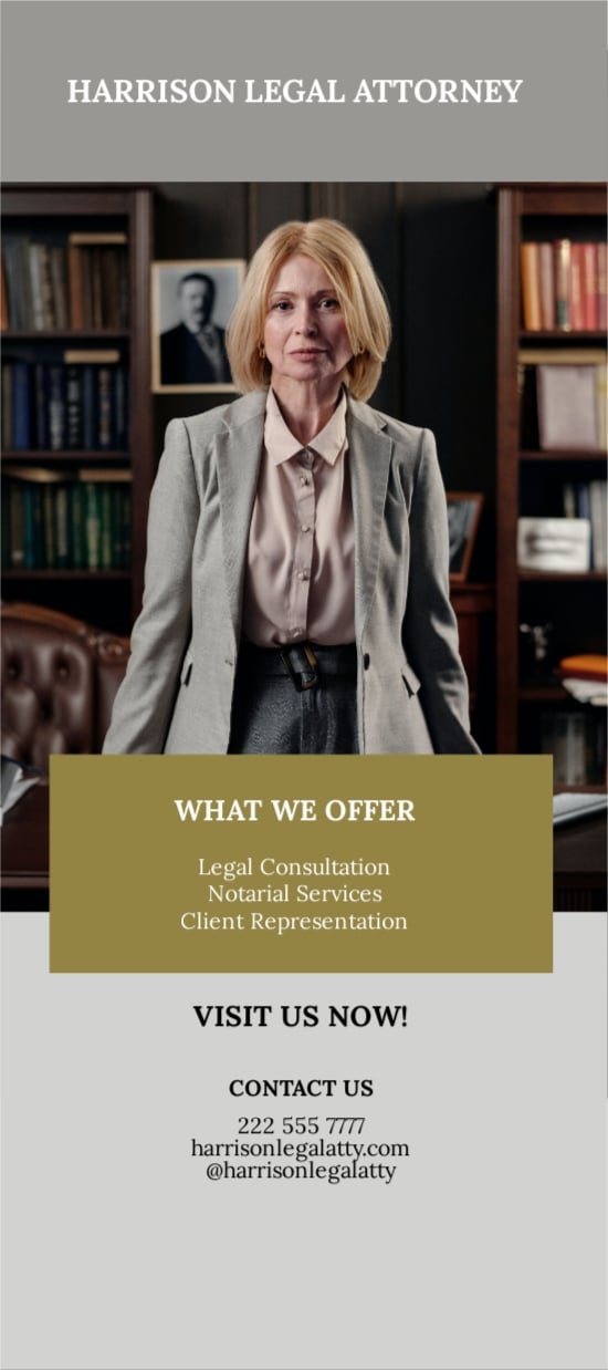 Legal Attorney Law Rack Card Template.jpe