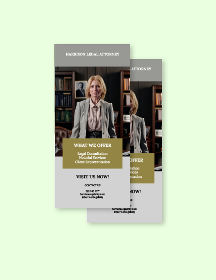 Legal Attorney Law Rack Card Template - Google Docs, Illustrator, Word ...