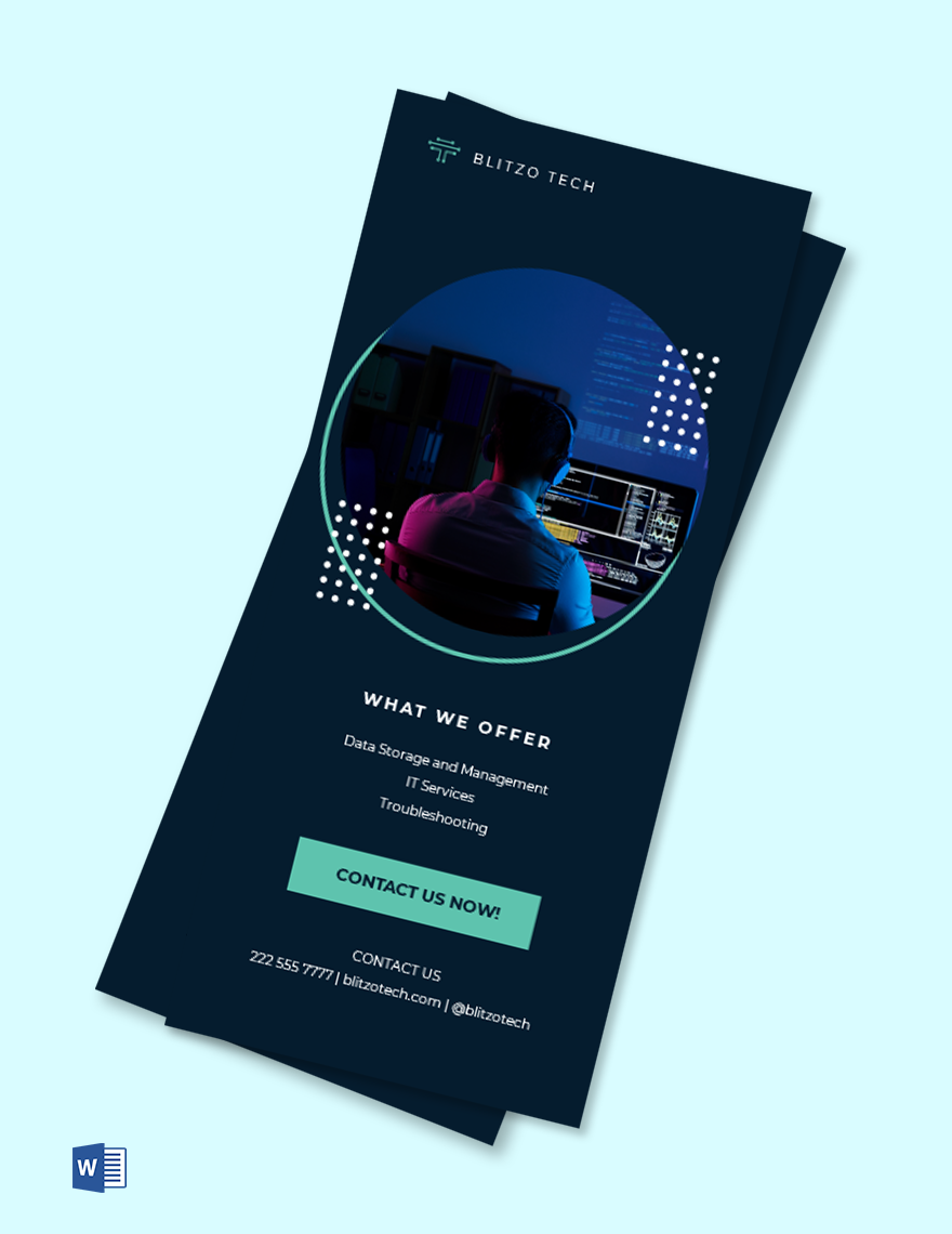 Winter Sale Rack Card Template Google Docs, Word, Publisher