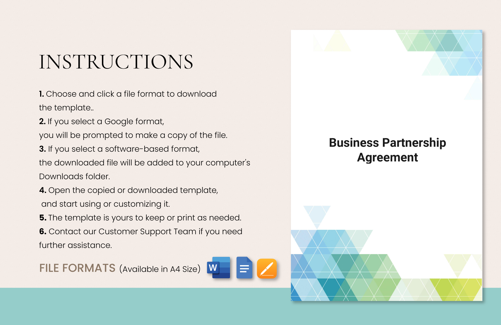 Business Partnership Agreement Template 