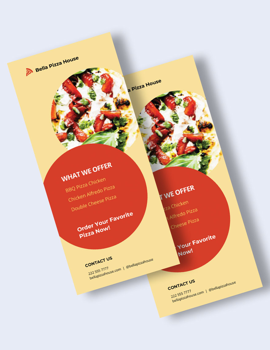 Food and Catering Rack Card Template Download in Word, Google Docs