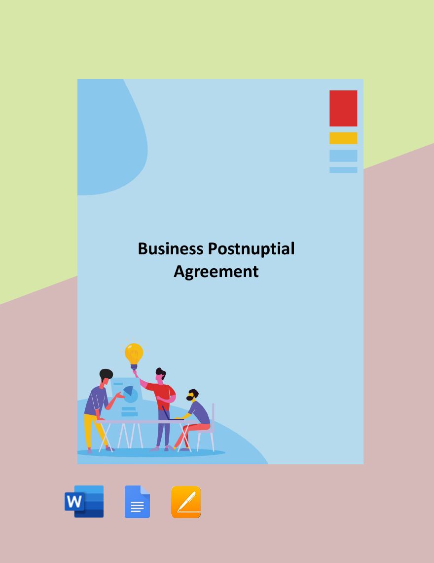 Business Postnuptial Agreement Template 
