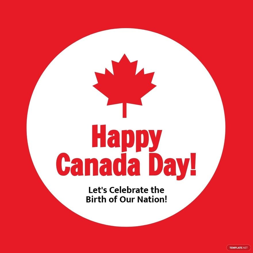 Free Happy Canada Day Instagram Post Template