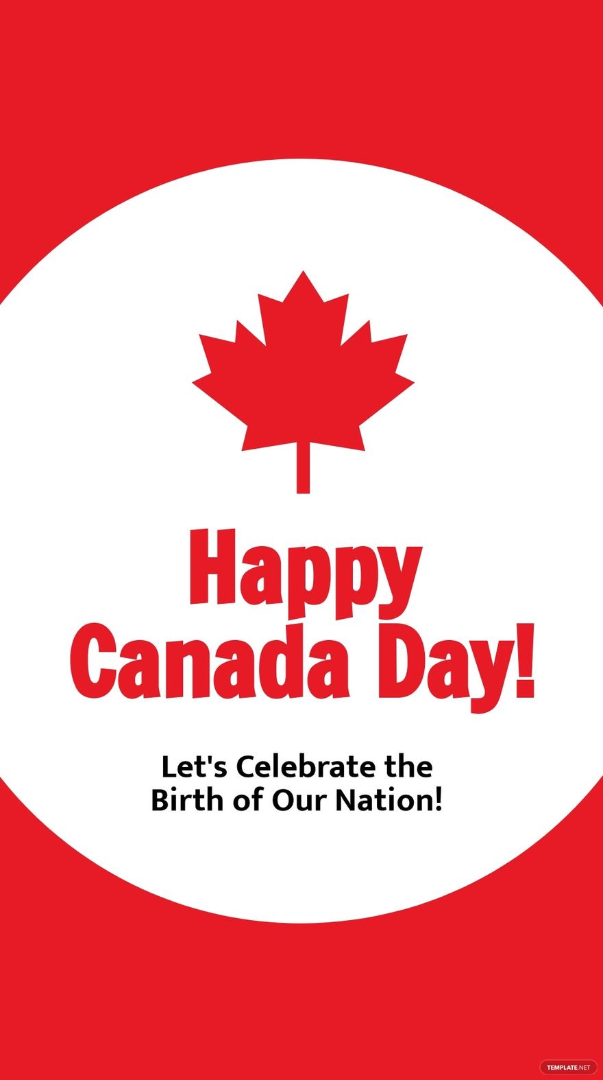 Free Happy Canada Day Instagram Story Template