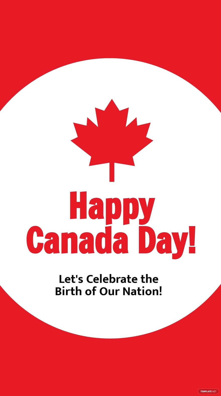 Free Happy Canada Day Whatsapp Post Template