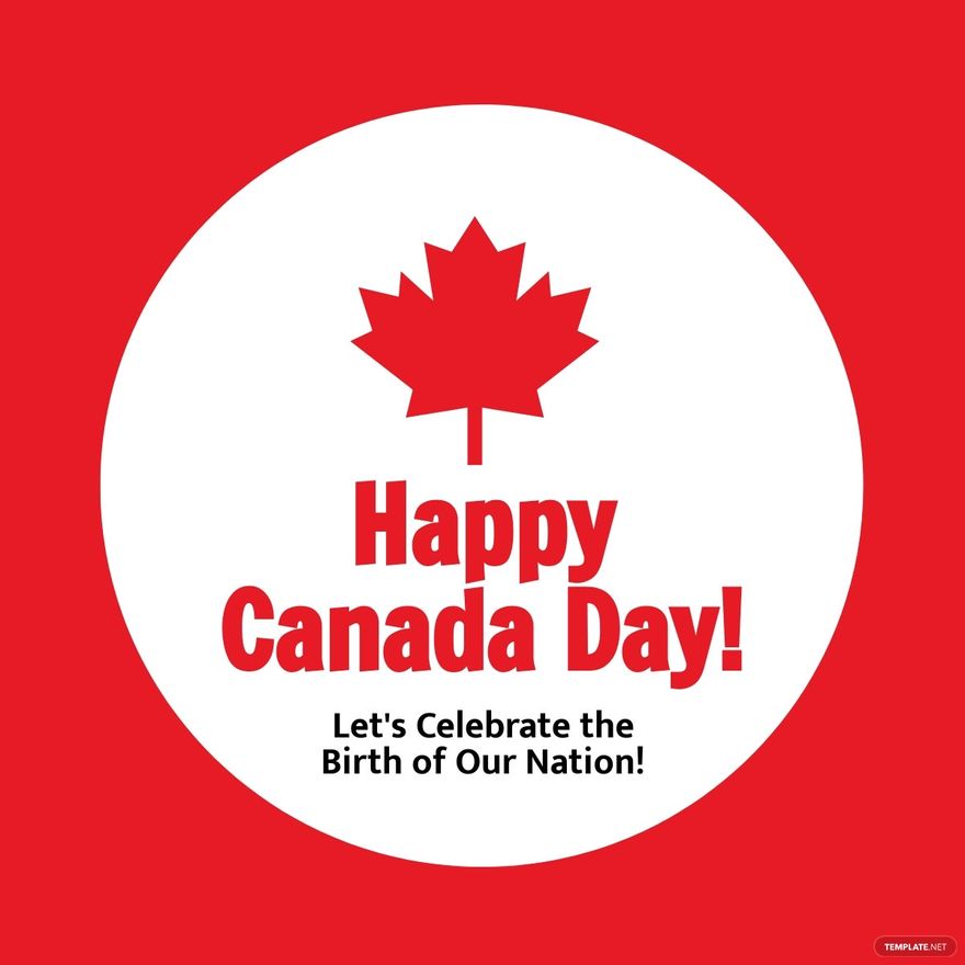 Happy Canada Day Linkedin Post Template