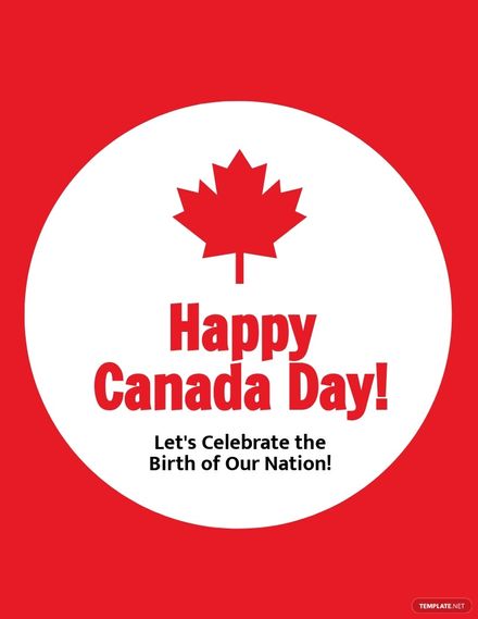 Happy Canada Day Flyer Template