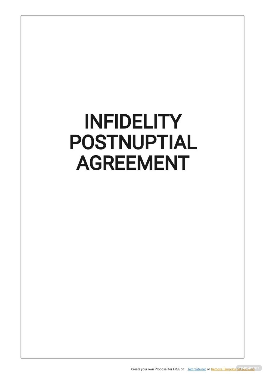 Postnuptial Agreement Florida Template Printable Word Searches