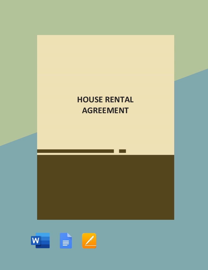 Simple House Rental Agreement Template