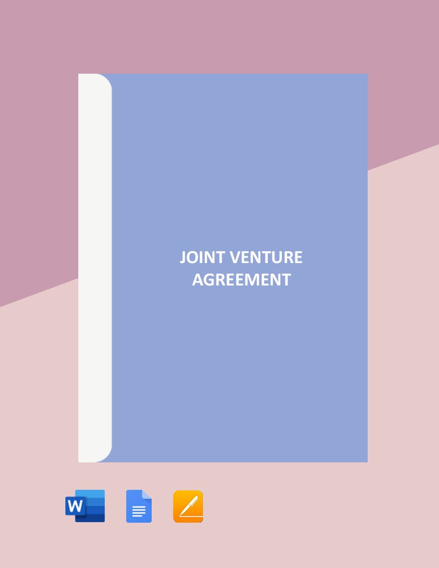 Simple Joint Venture Agreement Template