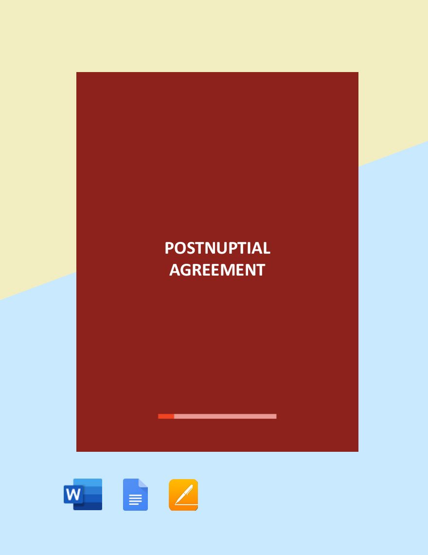 Simple Postnuptial Agreement Template