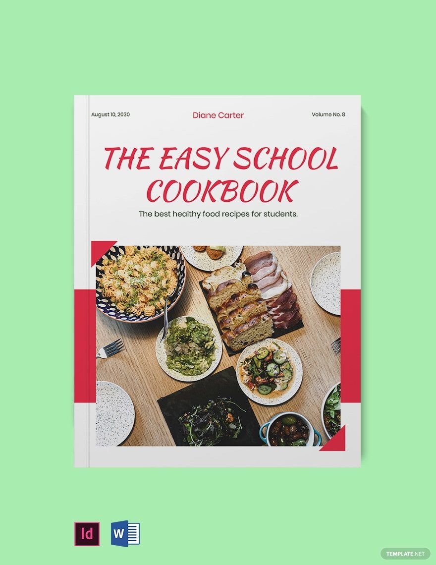 Free Sample School Cookbook Template