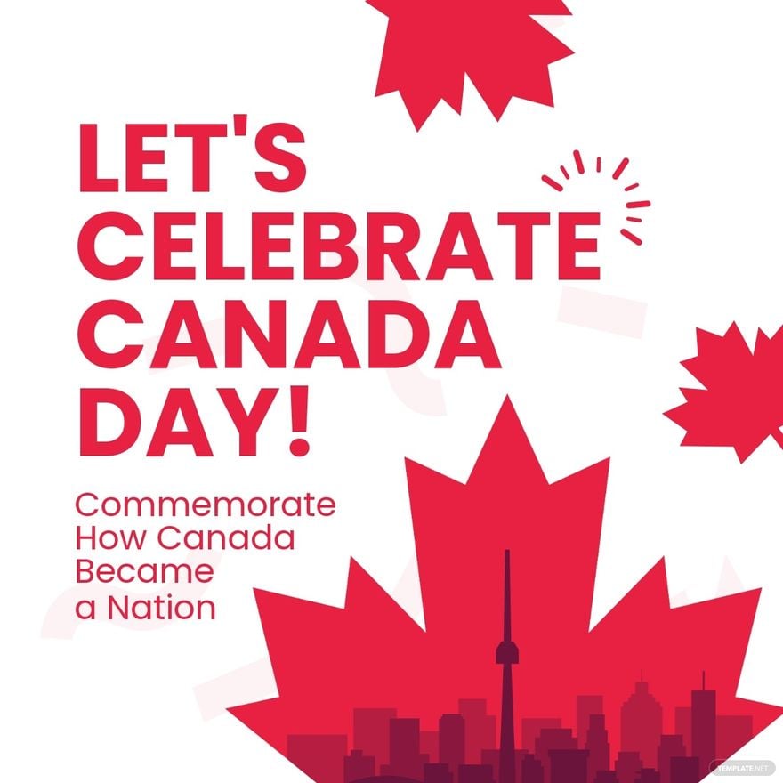 Free Canada Day Celebration Linkedin Post Template