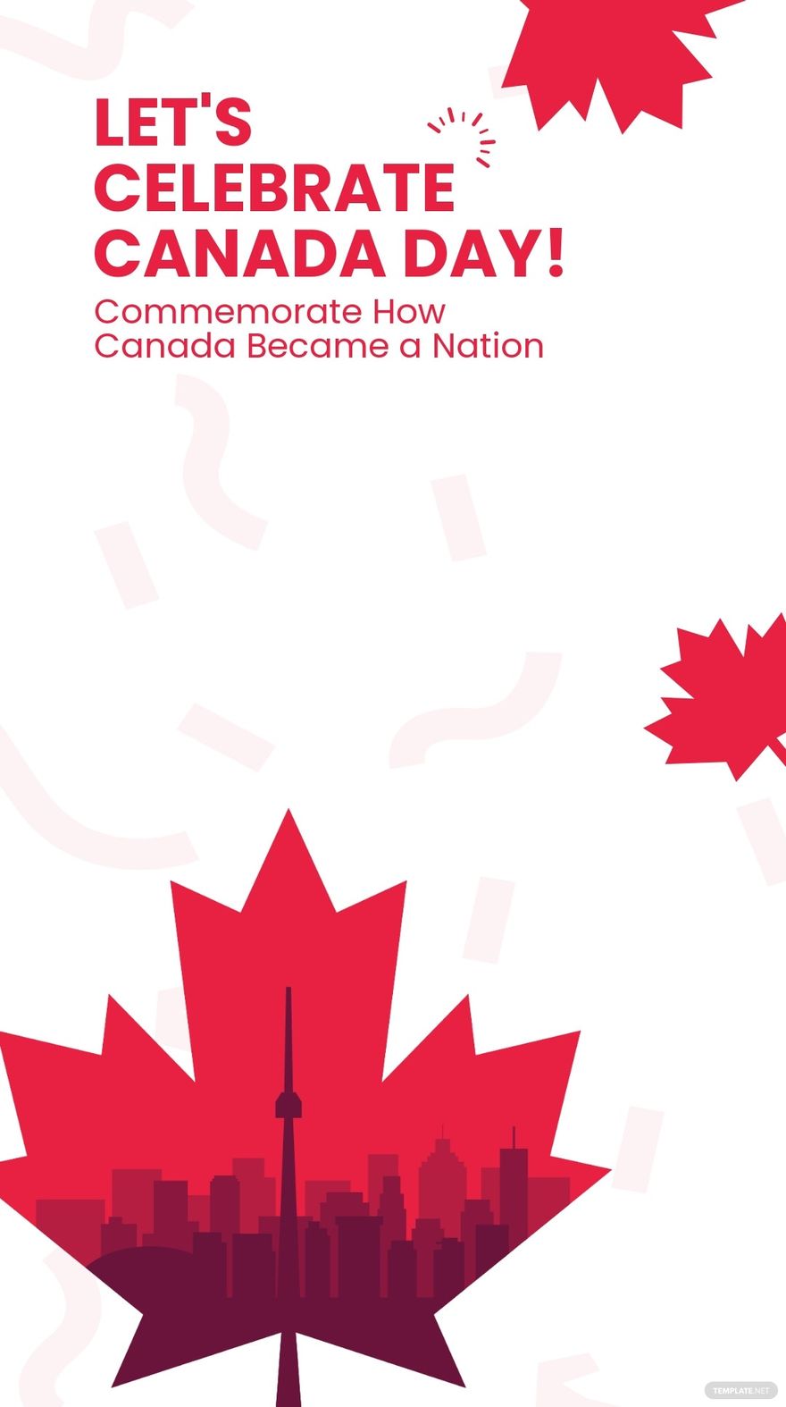 Canada Day Celebration Snapchat Geofilter Template