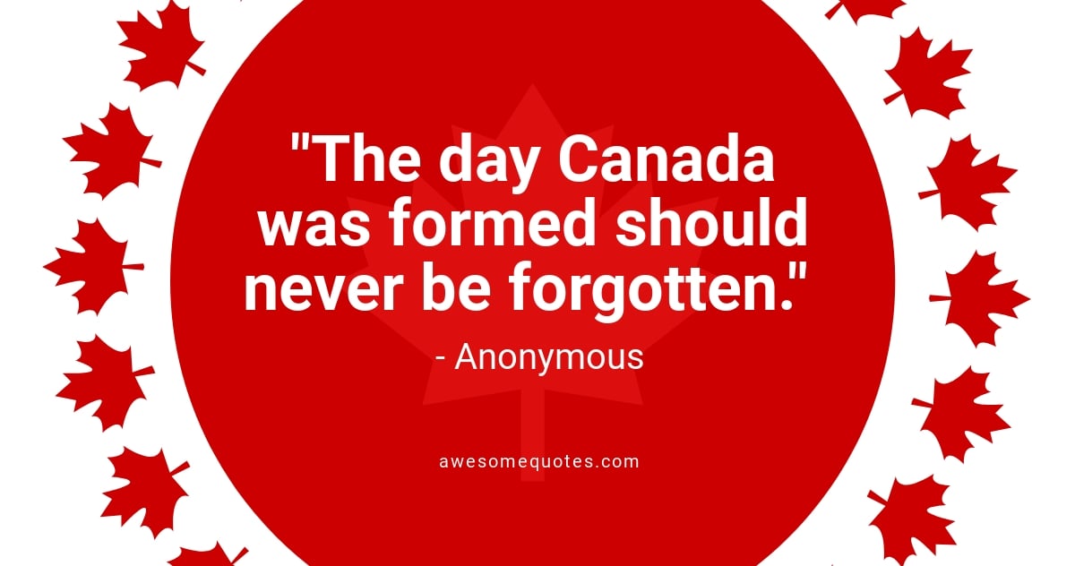 Canada Day Quote Facebook Post Template