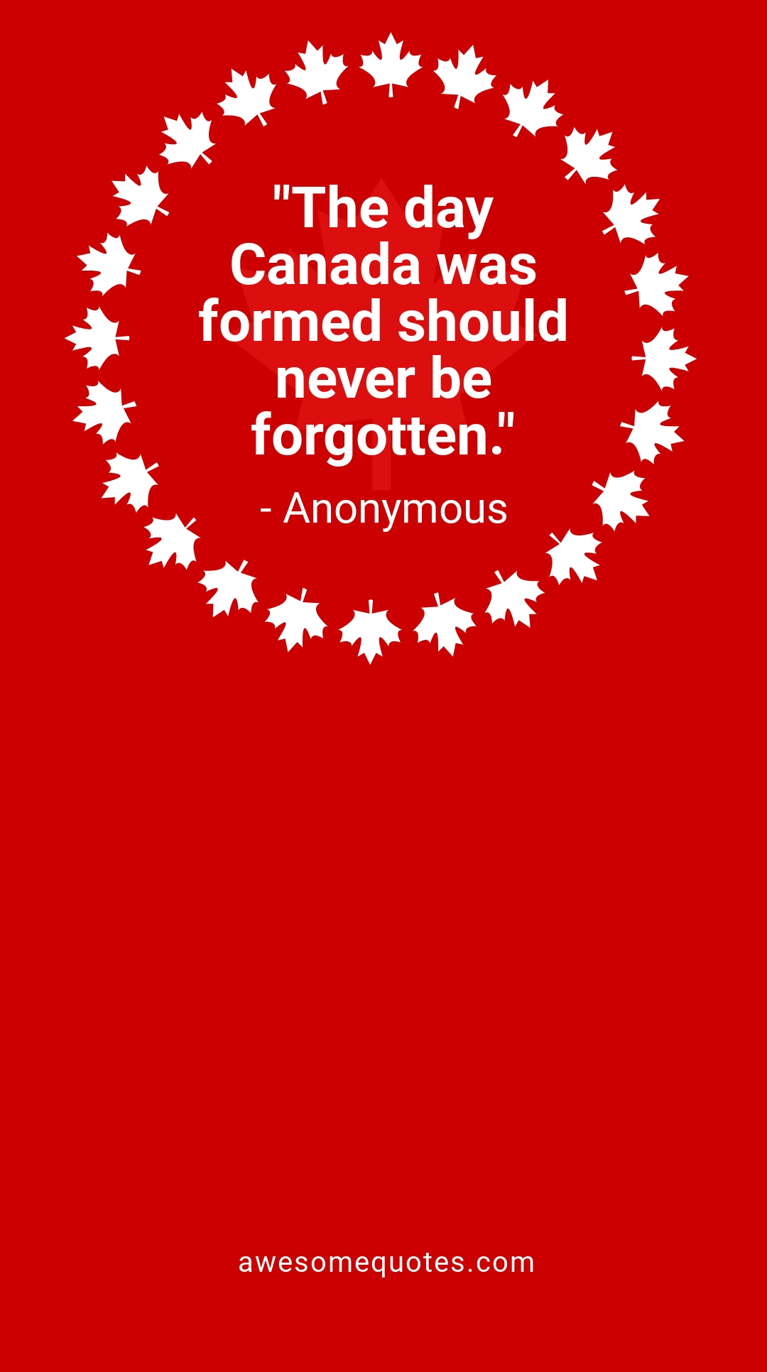 Canada Day Quote Snapchat Geofilter Template