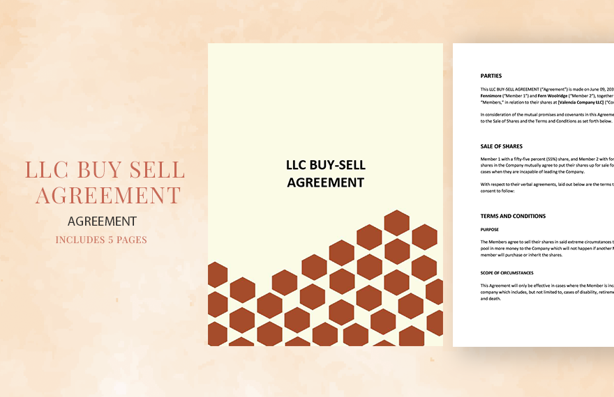 LLC Buy Sell Agreement Template in Word, Google Docs, PDF, Apple Pages