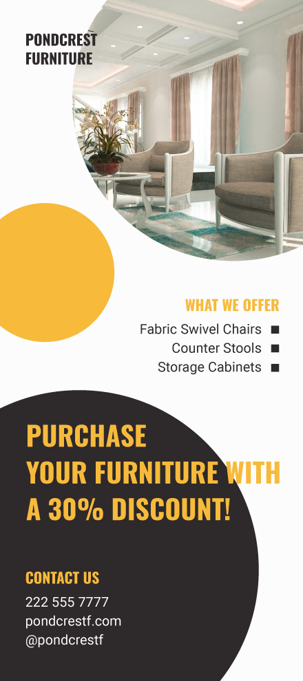 Product Promotions Rack Card Template - Word | Template.net