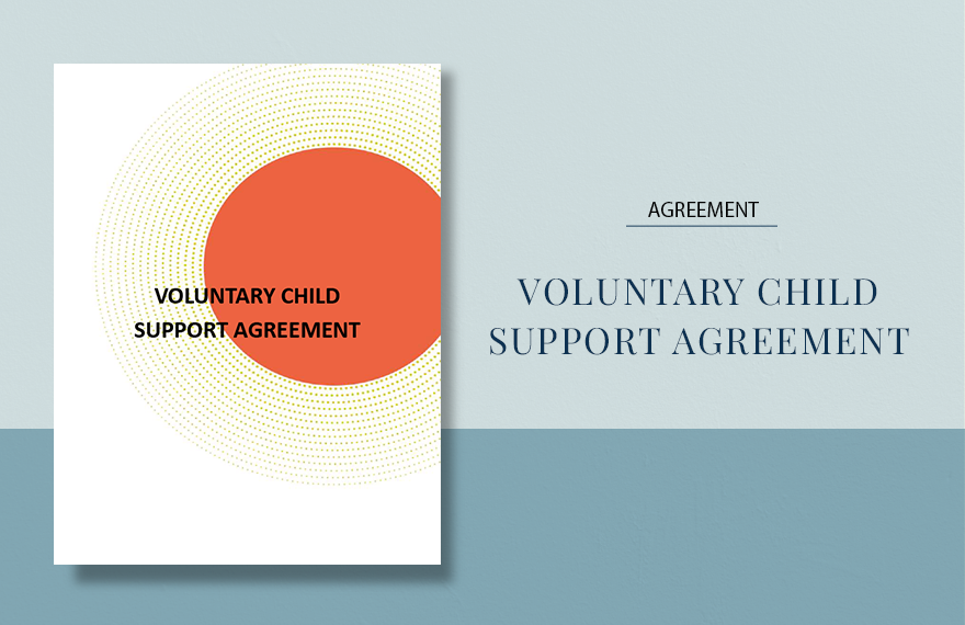 Voluntary Child Support Agreement Template