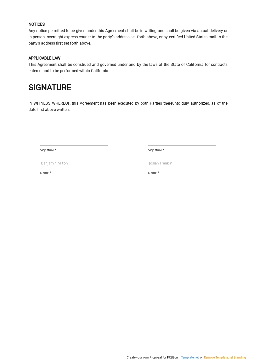 Equipment Purchase Contract Template