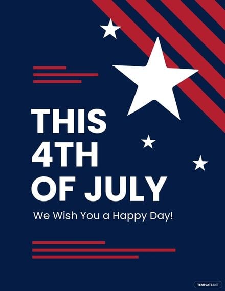 Happy 4th Of July Flyer Template