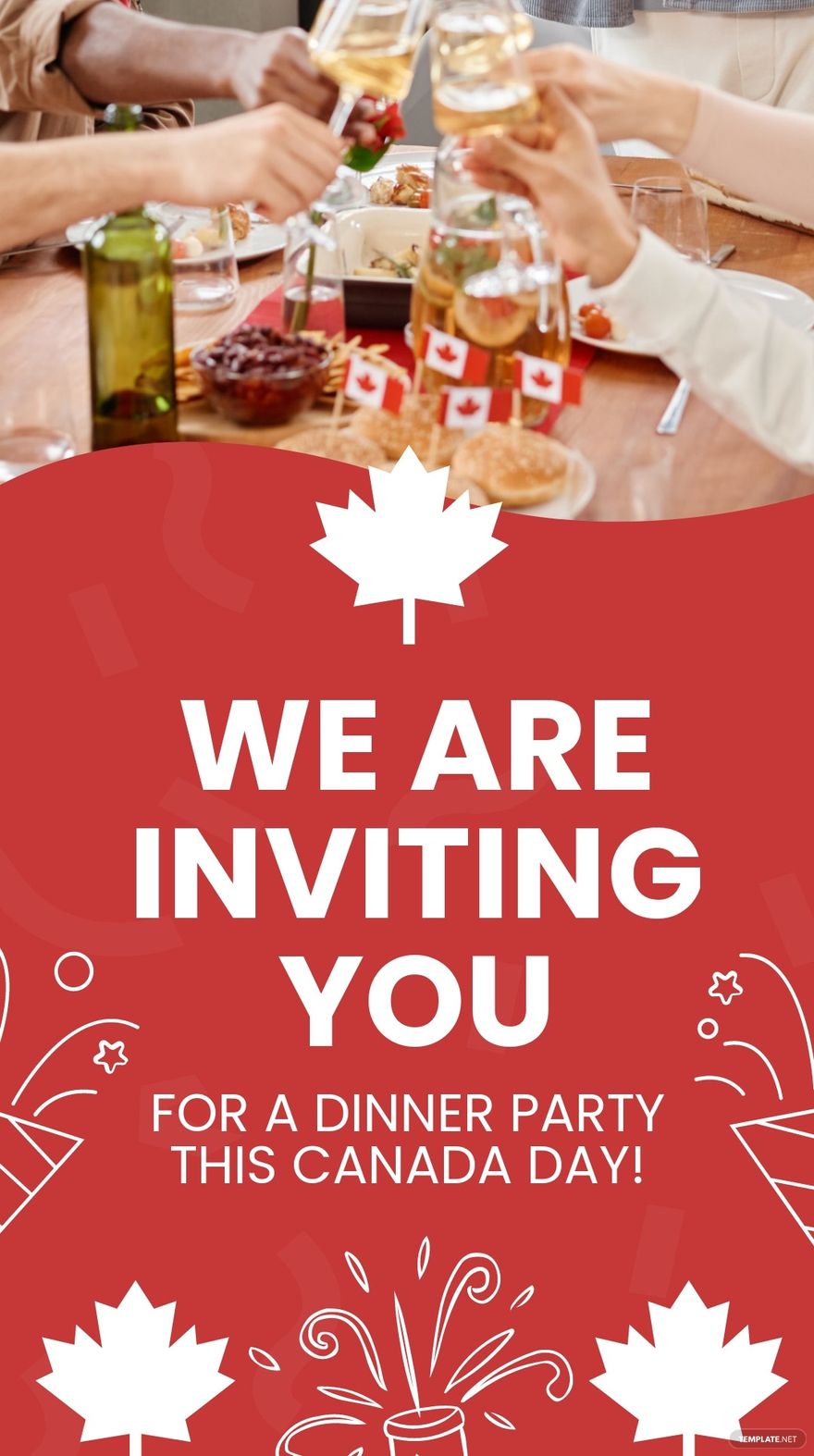 Canada Day Invitation Whatsapp Post Template