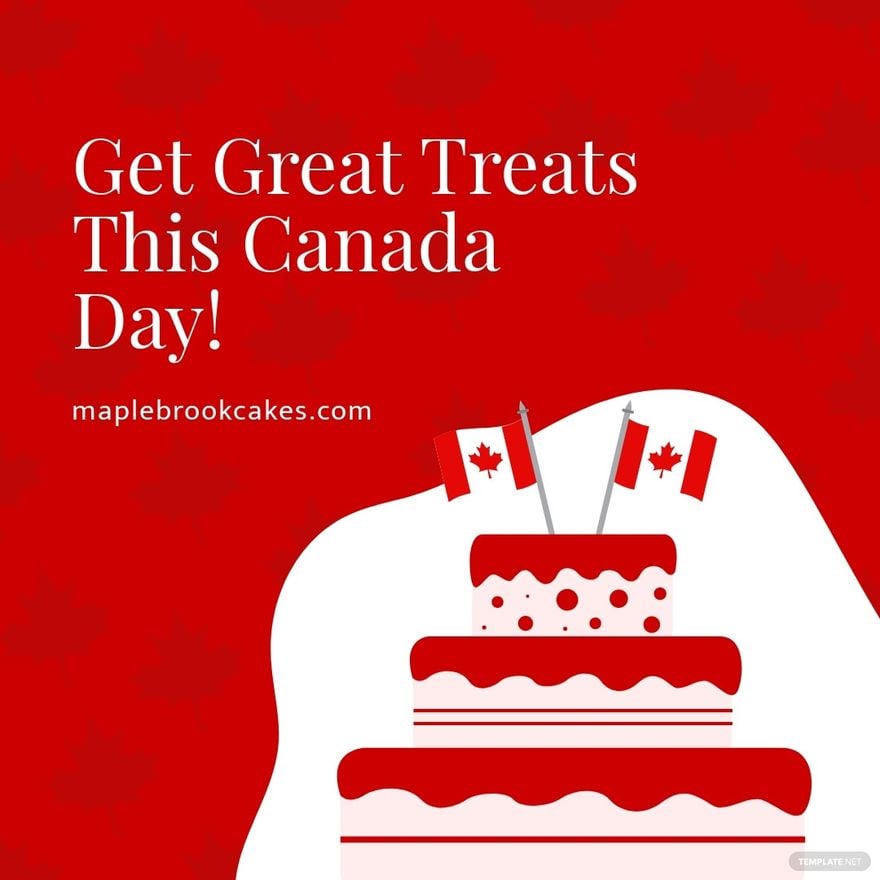 Canada Day Ad Instagram Post Template