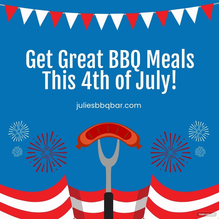 4th Of July Bbq Instagram Post Template.jpe