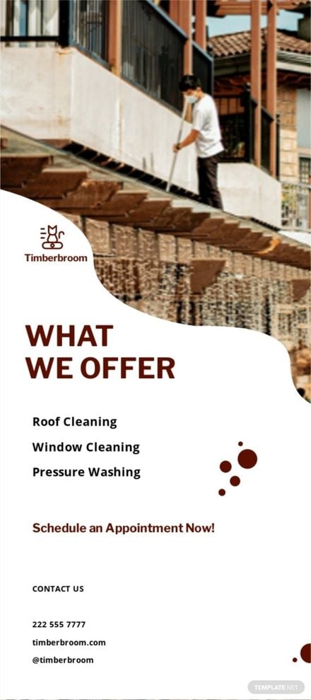 Free Exterior Cleaning Services Rack Card Template