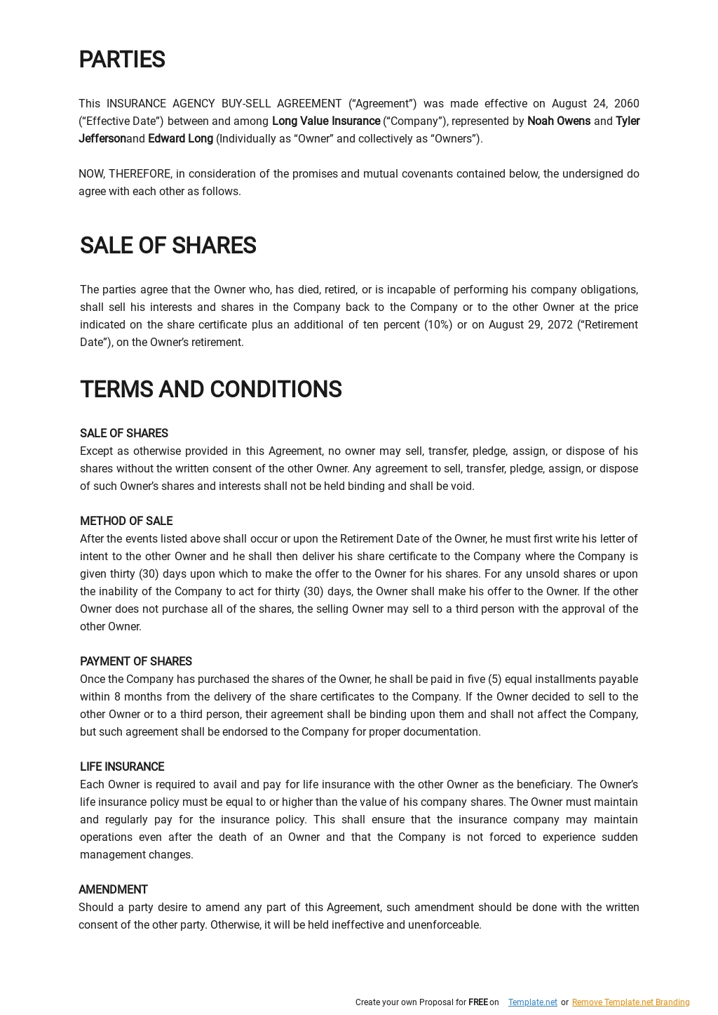 insurance-agency-buy-sell-agreement-template-google-docs-word-apple