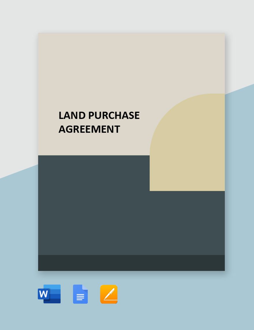 Simple Land Purchase Agreement Template