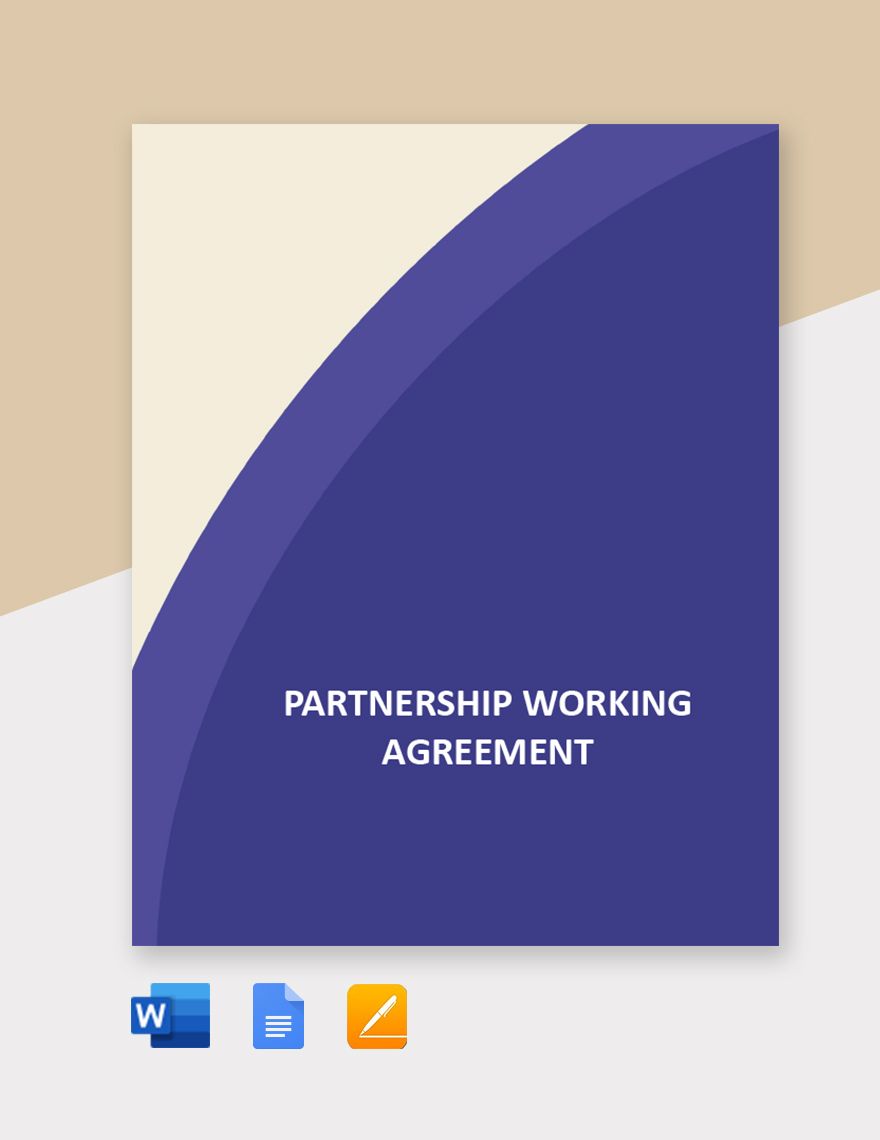 Partnership Working Agreement Template