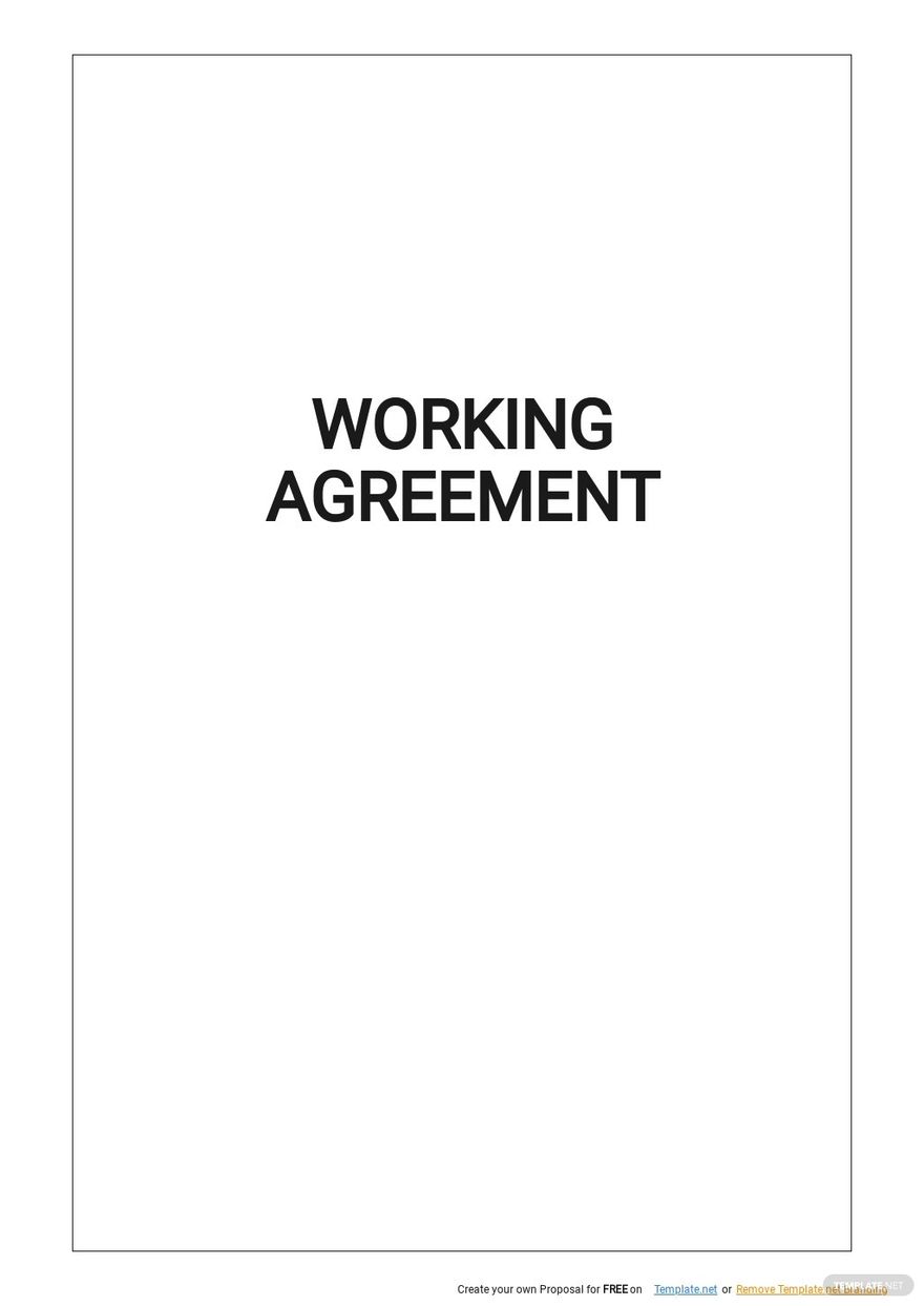 Free Scrum Team Working Agreement Template Google Docs Word Apple