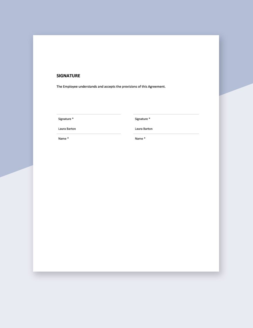 Home Working Agreement Template