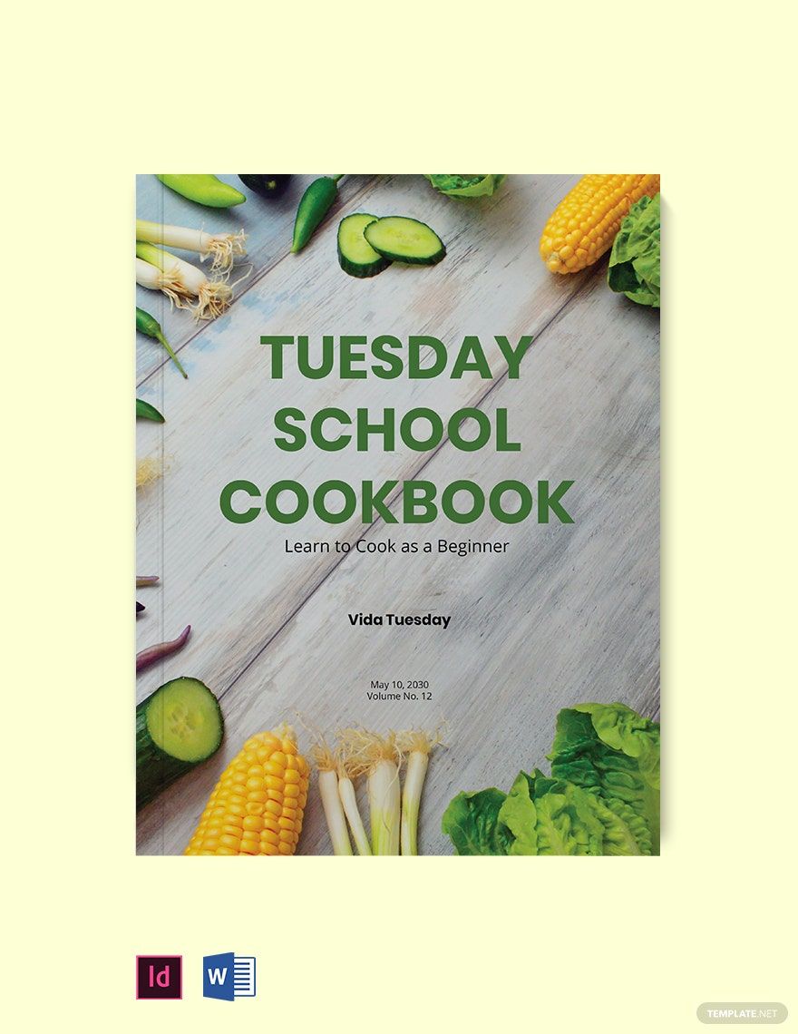 Creative School Cookbook Template